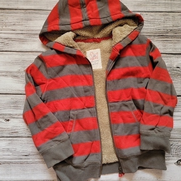 Mini Boden Shaggy-Lined Hoodie Size 5-6 VGUC